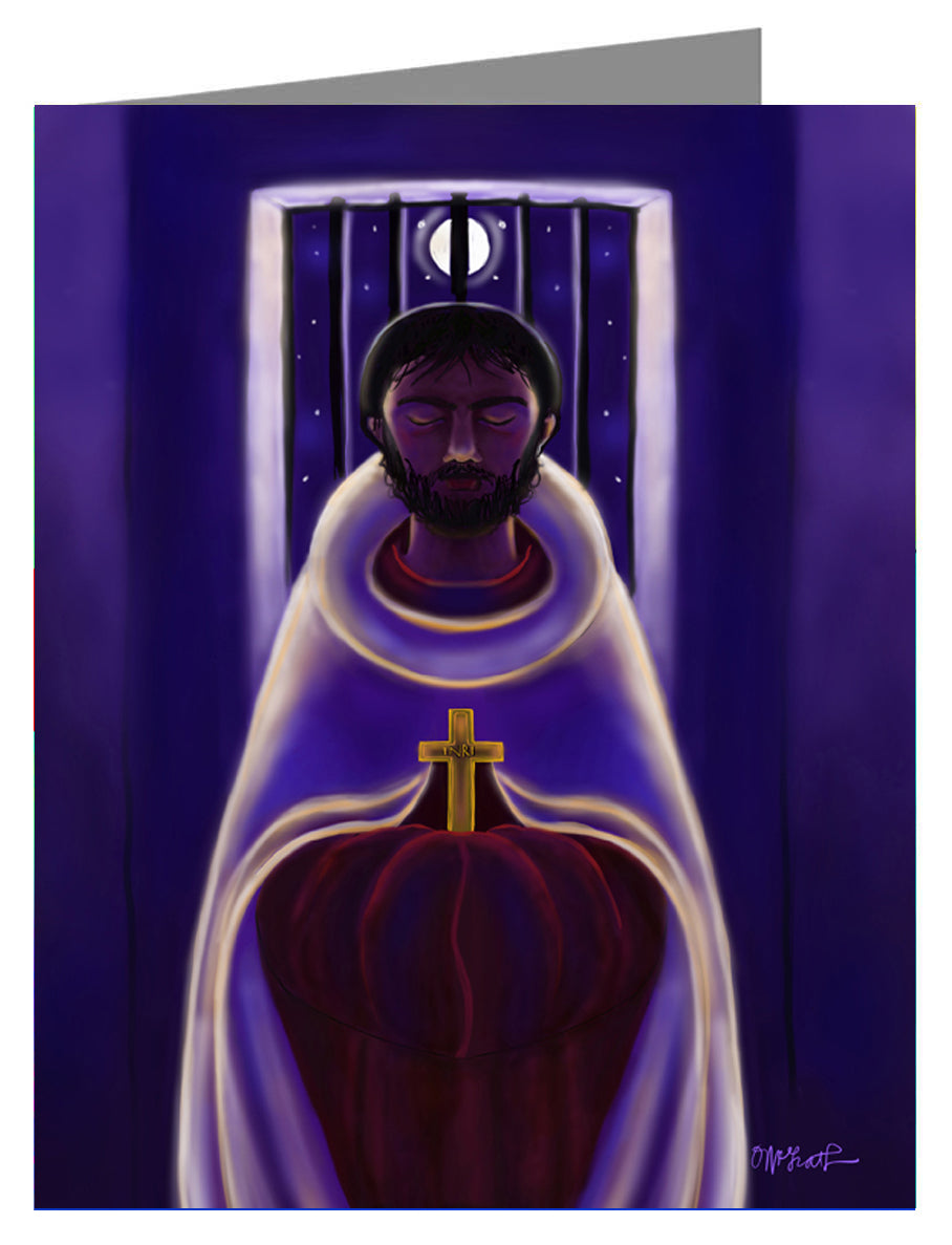 St. John of the Cross - Dark Night of the Soul - Custom Text Note Card