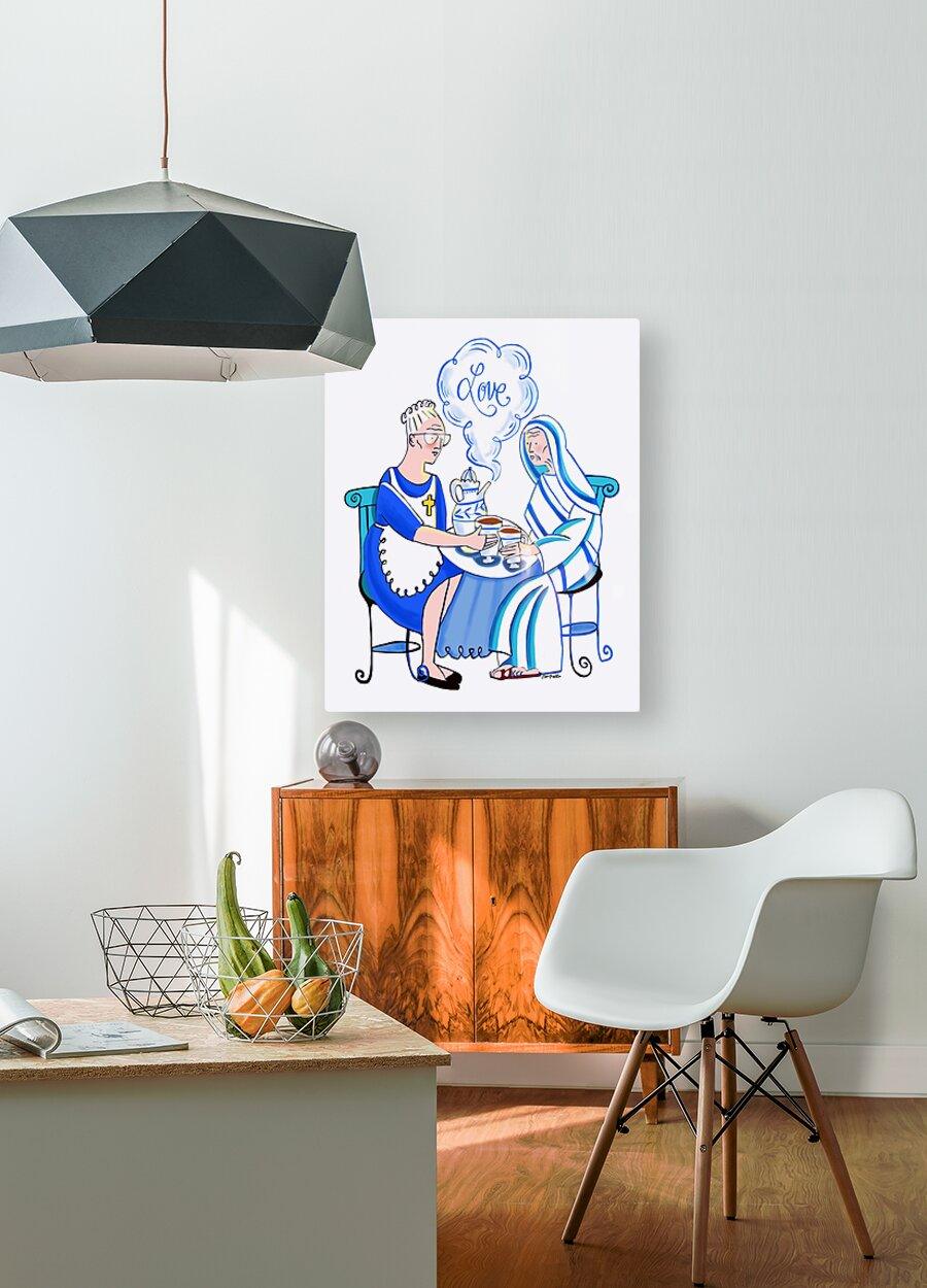 Acrylic Print - Dorothy Day and St. Teresa of Calcutta by Br. Mickey McGrath, OSFS - Trinity Stores