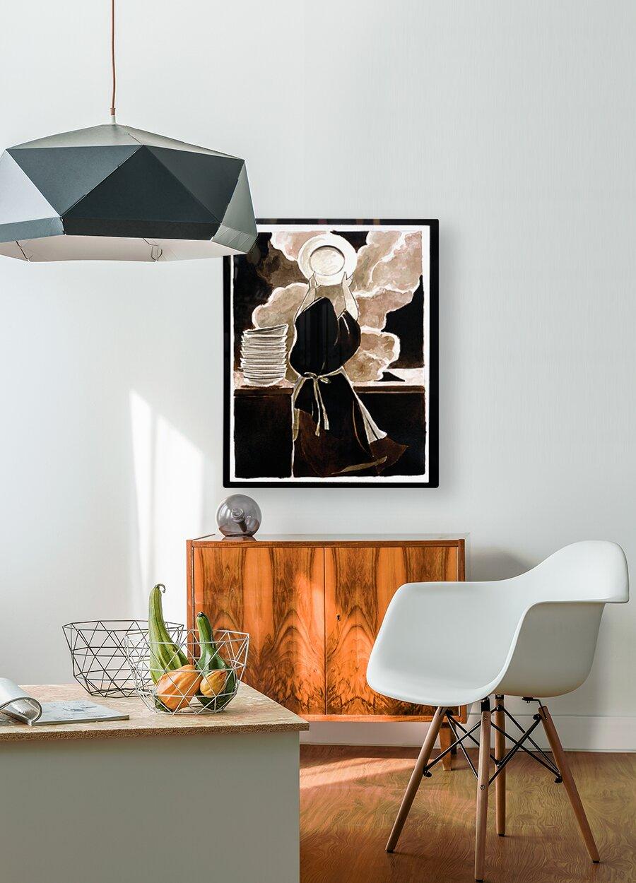 Acrylic Print - St. Thérèse Doing the Dishes by Br. Mickey McGrath, OSFS - Trinity Stores
