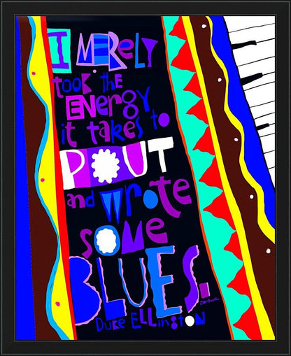 Wall Frame Black - Duke Ellington by Br. Mickey McGrath, OSFS - Trinity Stores
