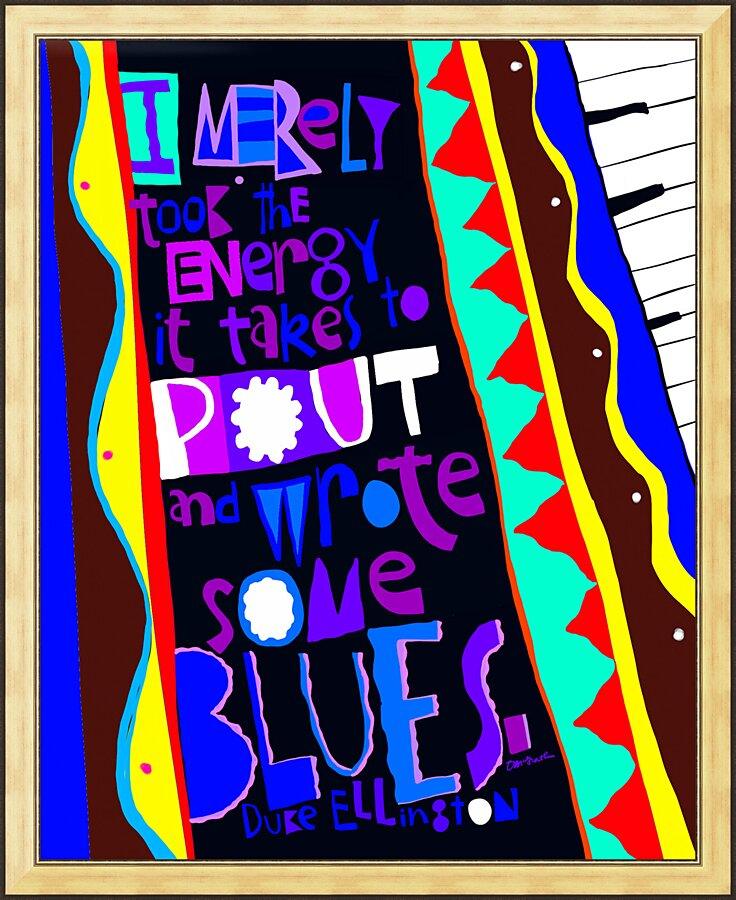 Wall Frame Gold - Duke Ellington by Br. Mickey McGrath, OSFS - Trinity Stores
