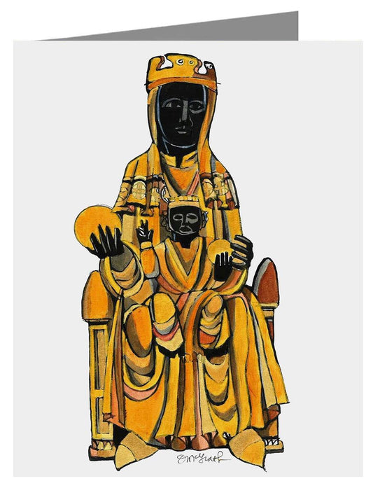 Our Lady of Montserrat - Note Card Custom Text by Br. Mickey McGrath, OSFS - Trinity Stores