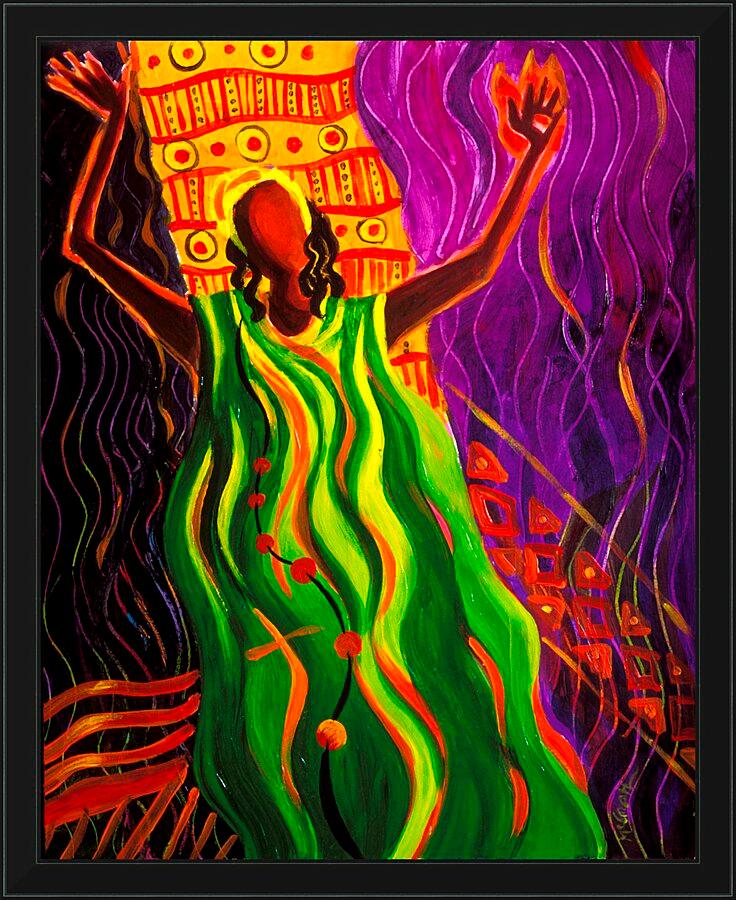 Wall Frame Black - Sr. Thea Bowman: Every time I feel the Spirit by Br. Mickey McGrath, OSFS - Trinity Stores
