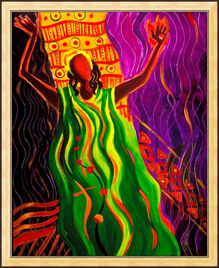 Wall Frame Gold - Sr. Thea Bowman: Every time I feel the Spirit by Br. Mickey McGrath, OSFS - Trinity Stores