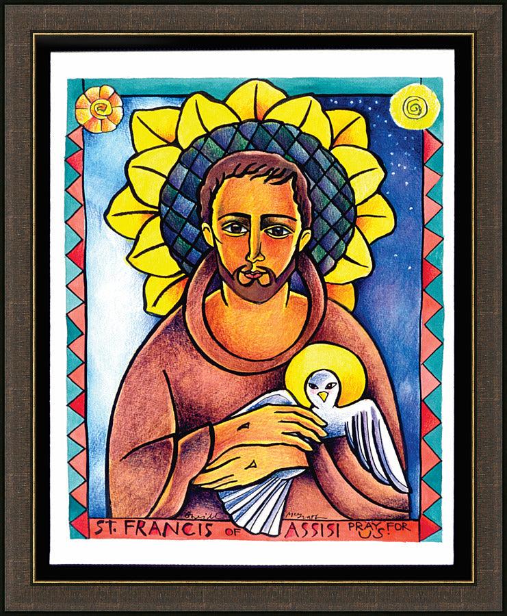Wall Frame Espresso - St. Francis of Assisi by Br. Mickey McGrath, OSFS - Trinity Stores