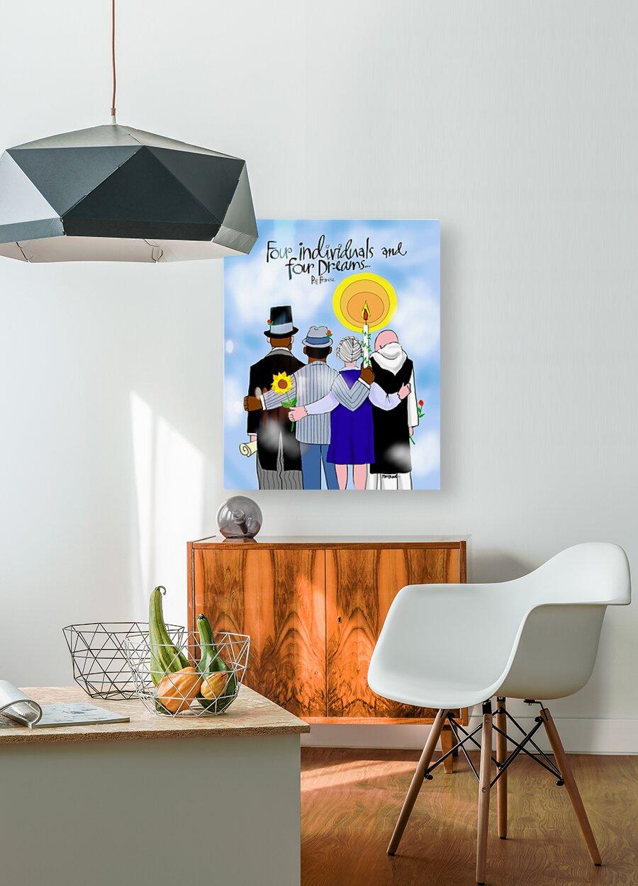 Metal Print - Four Individuals and Four Dreams by Br. Mickey McGrath, OSFS - Trinity Stores