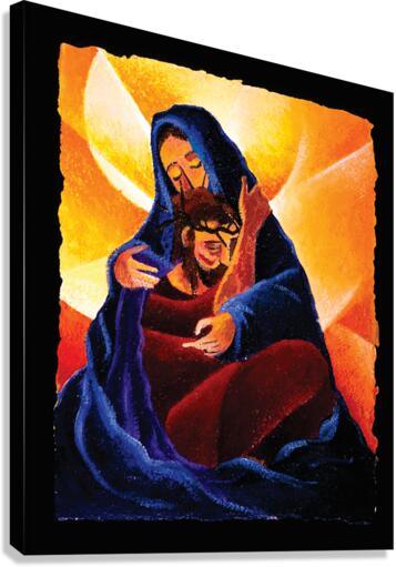 Canvas Print - 4th Station, Jesus Meets His Mother by Br. Mickey McGrath, OSFS - Trinity Stores