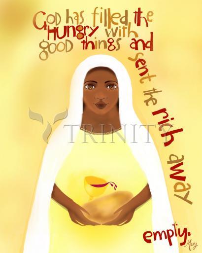 Acrylic Print - Mary's Song - Fill the Hungry by Br. Mickey McGrath, OSFS - Trinity Stores