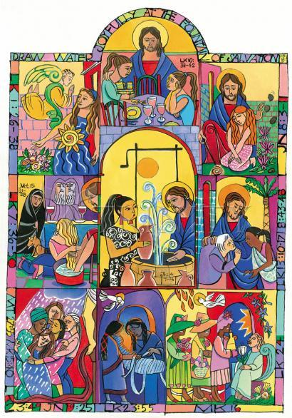 Metal Print - Fountain of Wisdom by Br. Mickey McGrath, OSFS - Trinity Stores