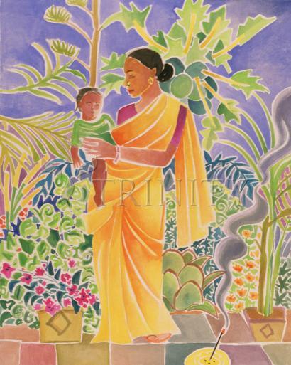 Metal Print - Garden Madonna by Br. Mickey McGrath, OSFS - Trinity Stores