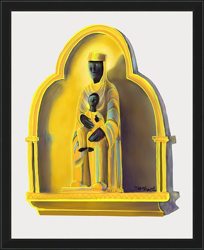 Wall Frame Black - Our Lady of Good Death Clermont by Br. Mickey McGrath, OSFS - Trinity Stores