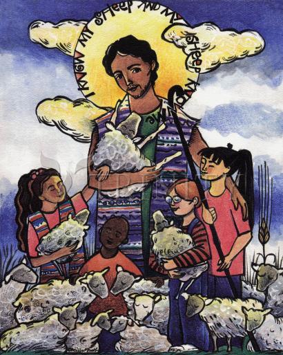 Acrylic Print - Good Shepherd by Br. Mickey McGrath, OSFS - Trinity Stores