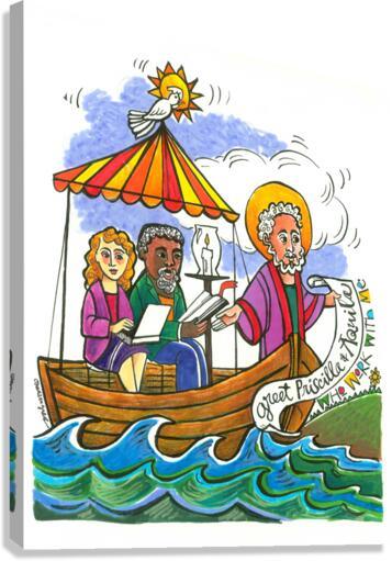 Canvas Print - St. Paul: Greet Sts. Priscilla and Aquila by Br. Mickey McGrath, OSFS - Trinity Stores
