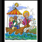 Wall Frame Black, Matted - St. Paul: Greet Sts. Priscilla and Aquila by Br. Mickey McGrath, OSFS - Trinity Stores