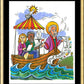 Wall Frame Gold, Matted - St. Paul: Greet Sts. Priscilla and Aquila by Br. Mickey McGrath, OSFS - Trinity Stores