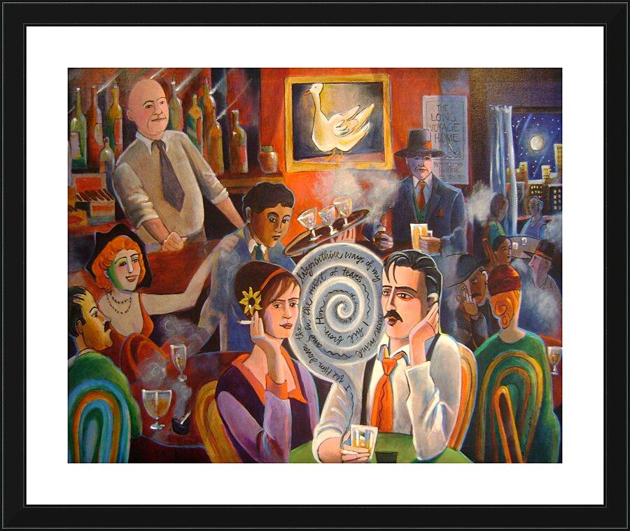 Wall Frame Black, Matted - Hell Hole by Br. Mickey McGrath, OSFS - Trinity Stores