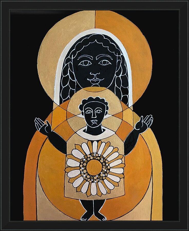 Wall Frame Black - Mary, Gate of Heaven by Br. Mickey McGrath, OSFS - Trinity Stores