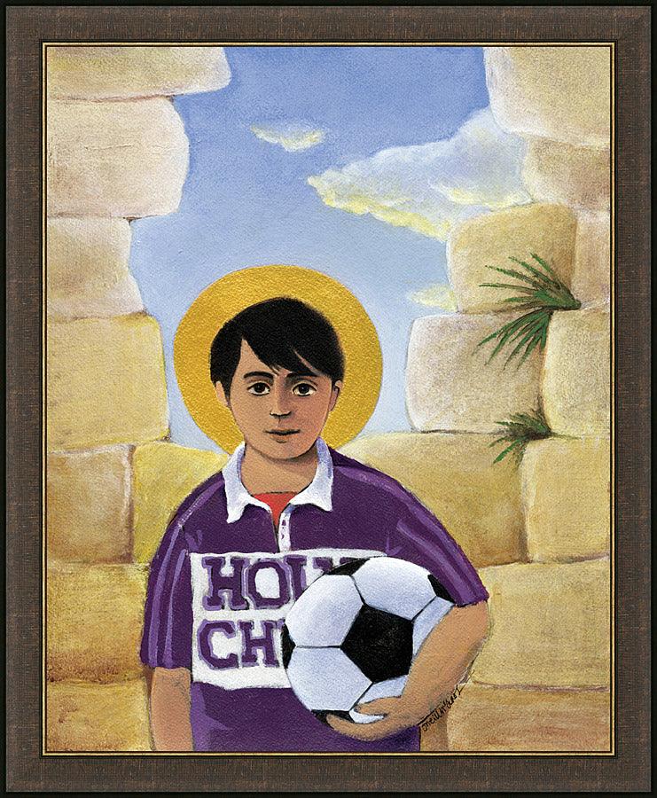 Wall Frame Espresso - Holy Child by Br. Mickey McGrath, OSFS - Trinity Stores