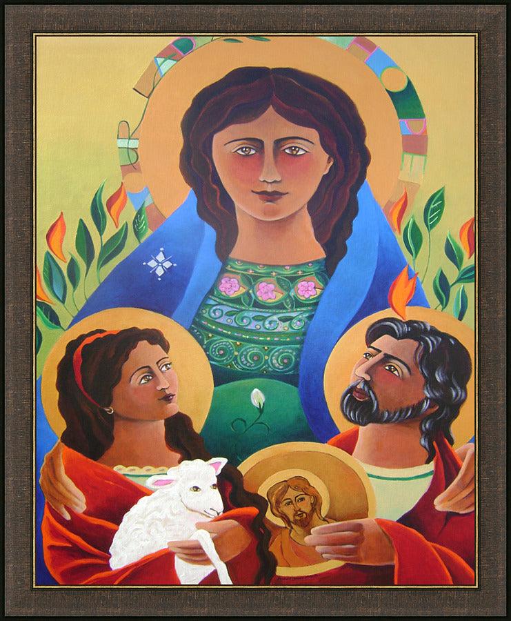 Wall Frame Espresso - Our Lady of Hope by Br. Mickey McGrath, OSFS - Trinity Stores