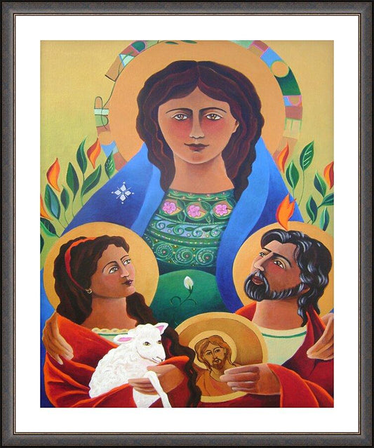 Wall Frame Espresso, Matted - Our Lady of Hope by Br. Mickey McGrath, OSFS - Trinity Stores