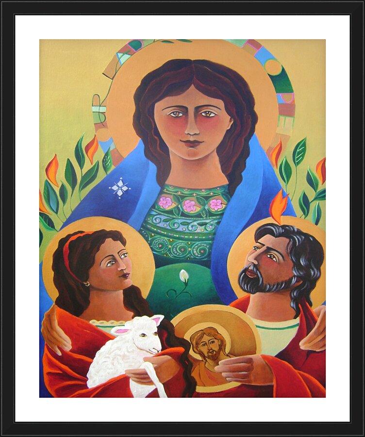 Wall Frame Black, Matted - Our Lady of Hope by Br. Mickey McGrath, OSFS - Trinity Stores