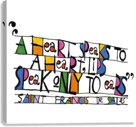 Canvas Print - Heart Speaks To Heart by Br. Mickey McGrath, OSFS - Trinity Stores