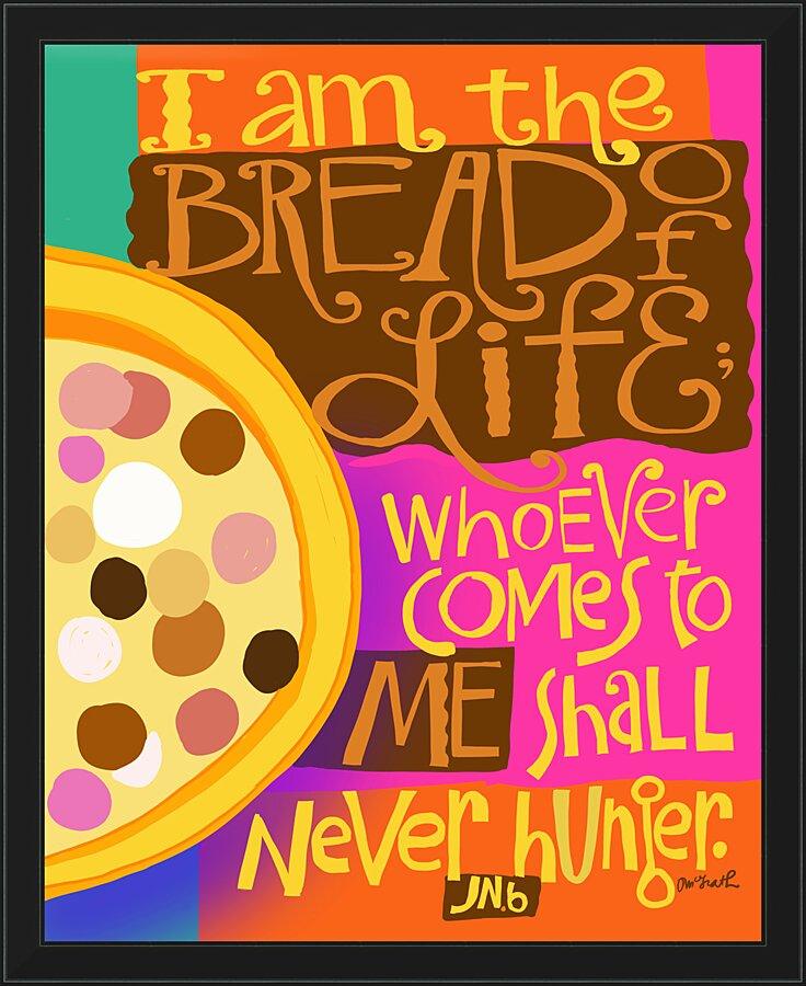 Wall Frame Black - I Am The Bread Of Life by Br. Mickey McGrath, OSFS - Trinity Stores