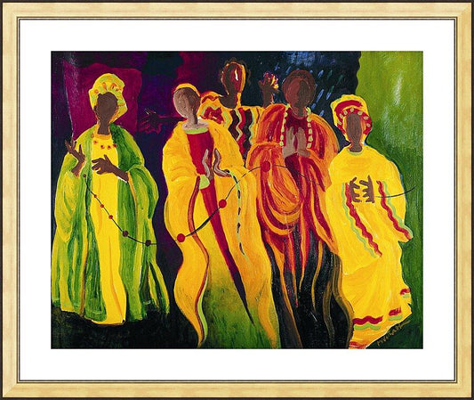 Wall Frame Gold, Matted - Sr. Thea Bowman: I'll Be Singing Up There by Br. Mickey McGrath, OSFS - Trinity Stores