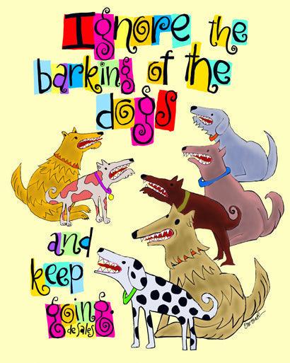 Metal Print - Ignore The Barking by Br. Mickey McGrath, OSFS - Trinity Stores