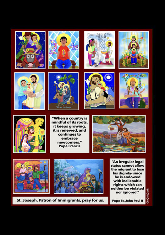 Immigration Poster - Holy Card