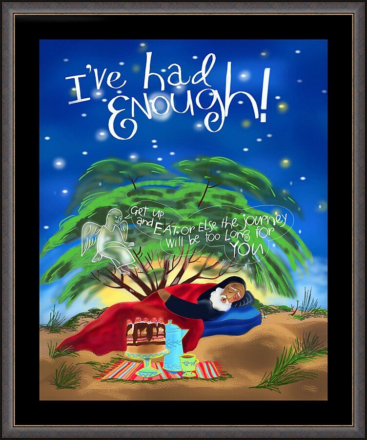 Wall Frame Espresso - St. Elijah - I've Had Enough! by M. McGrath