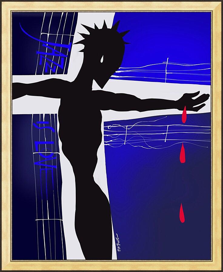 Wall Frame Gold - Jazz is Love by Br. Mickey McGrath, OSFS - Trinity Stores