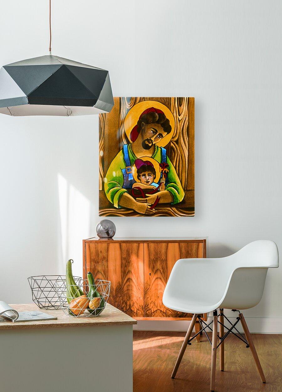 Acrylic Print - St. Joseph and Son by Br. Mickey McGrath, OSFS - Trinity Stores