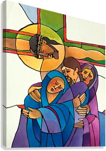 Canvas Print - Stations of the Cross - 12 Jesus Dies on the Cross by Br. Mickey McGrath, OSFS - Trinity Stores
