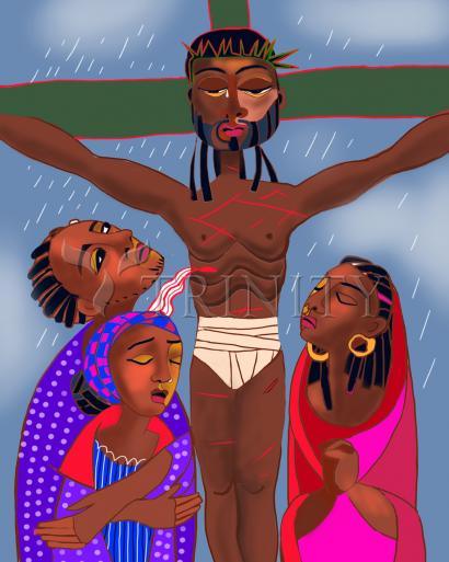 Canvas Print - Jesus Dies on the Cross by Br. Mickey McGrath, OSFS - Trinity Stores