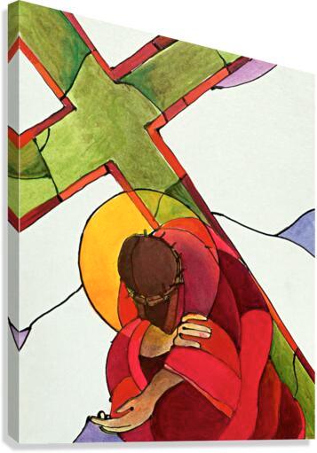 Canvas Print - Stations of the Cross - 9 Jesus Falls a Third Time by Br. Mickey McGrath, OSFS - Trinity Stores
