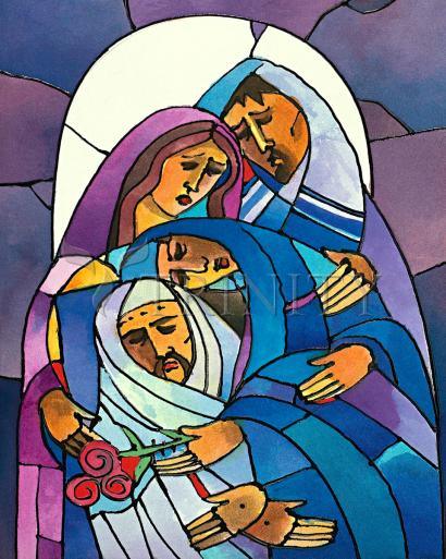 Canvas Print - Stations of the Cross - 14 Body of Jesus is Laid in the Tomb by Br. Mickey McGrath, OSFS - Trinity Stores