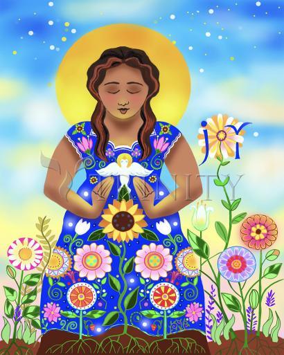 Canvas Print - Mary, Joyful Mystery by Br. Mickey McGrath, OSFS - Trinity Stores