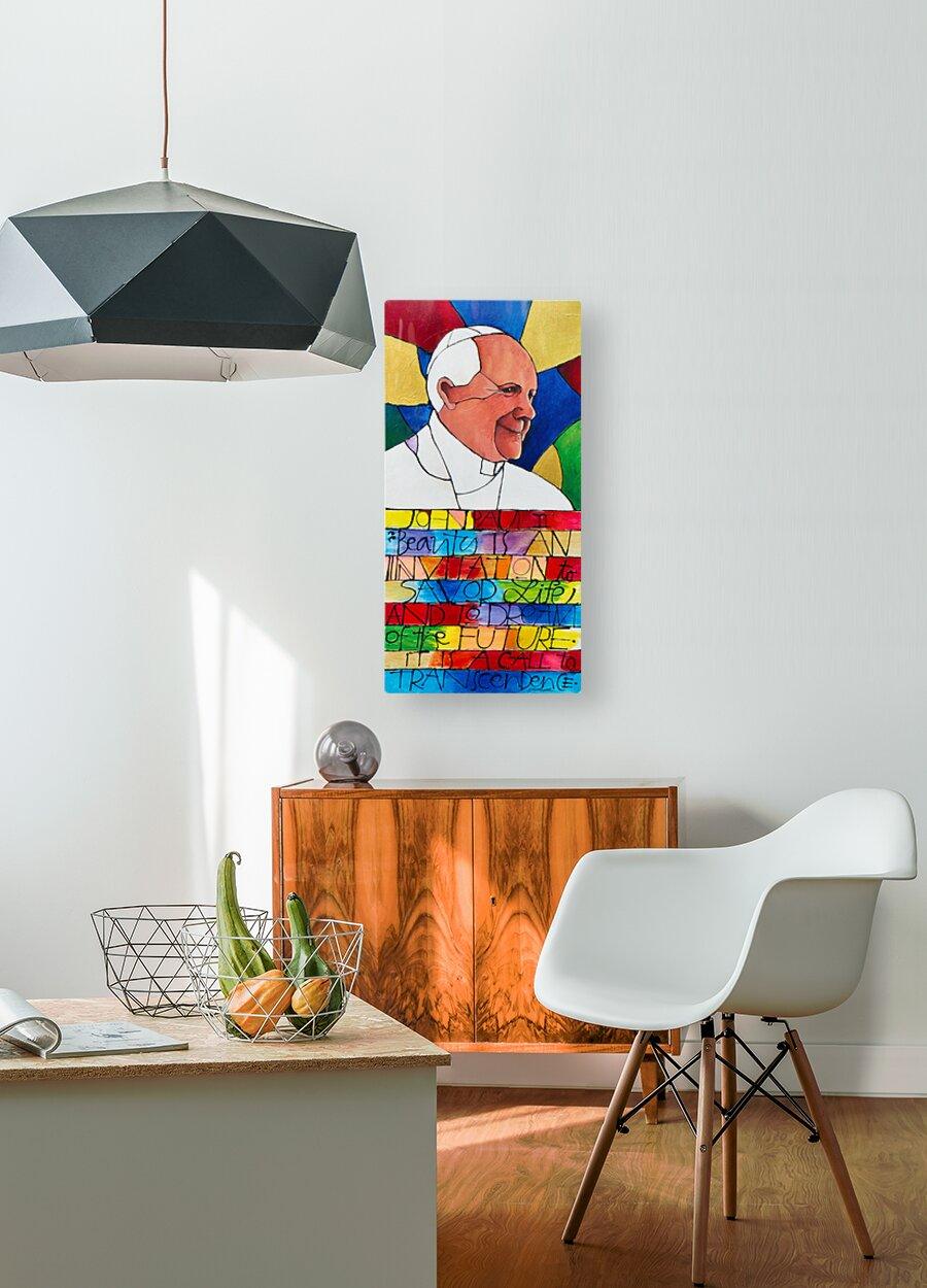 Metal Print - St. John Paul II by Br. Mickey McGrath, OSFS - Trinity Stores