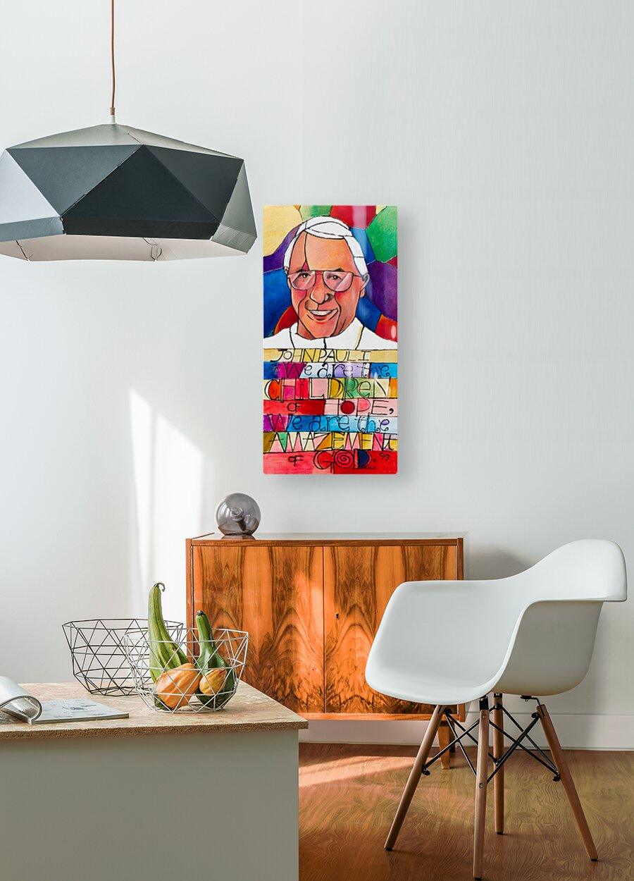 Metal Print - Pope John Paul I by Br. Mickey McGrath, OSFS - Trinity Stores