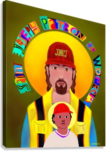 Canvas Print - St. Joseph Patron of Workers by Br. Mickey McGrath, OSFS - Trinity Stores