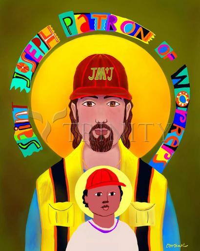 Metal Print - St. Joseph Patron of Workers by Br. Mickey McGrath, OSFS - Trinity Stores