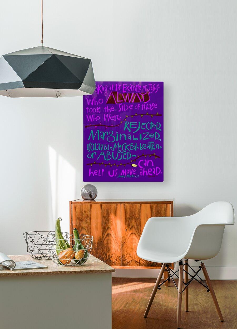 Acrylic Print - Jesus Took the Side of the Rejected by Br. Mickey McGrath, OSFS - Trinity Stores