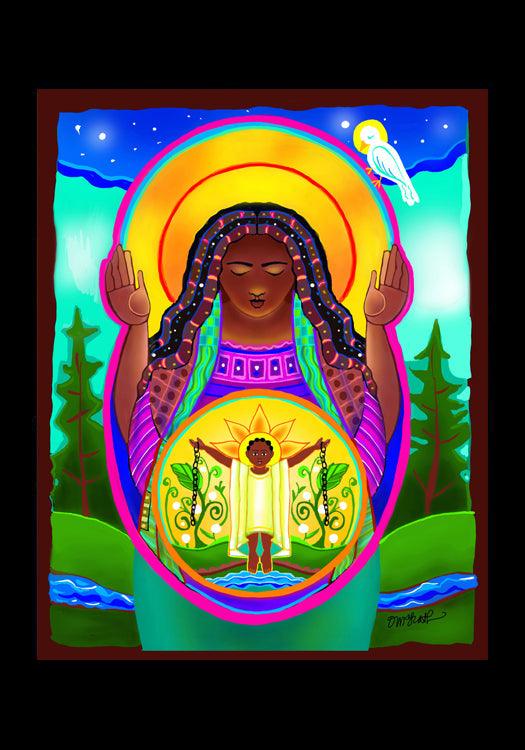 Holy Card - Juneteenth Madonna by M. McGrath - trinitystores by Br. Mickey McGrath, OSFS - Trinity Stores