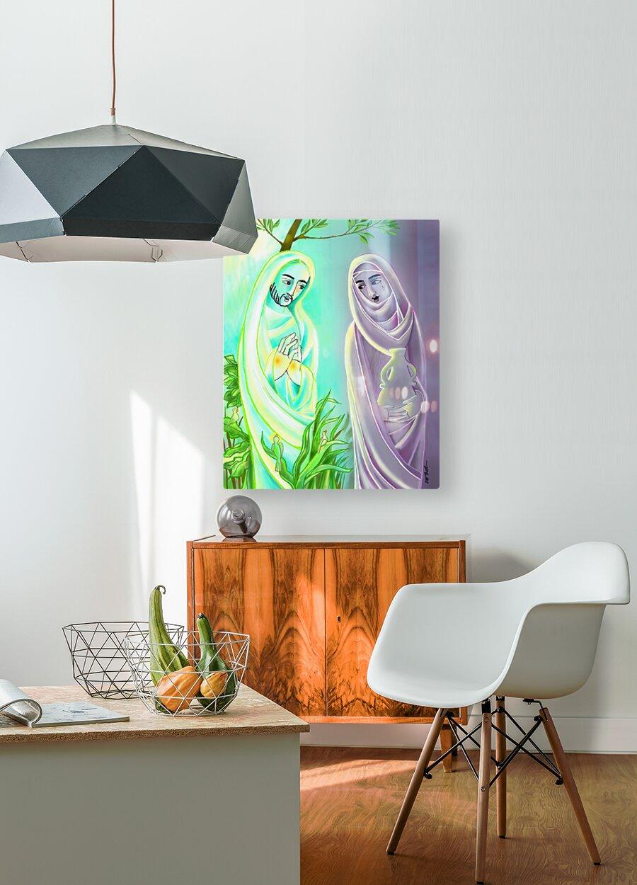 Acrylic Print - Jesus with Mary Magdalene by Br. Mickey McGrath, OSFS - Trinity Stores