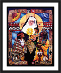 Wall Frame Black - St. Katharine Drexel by M. McGrath