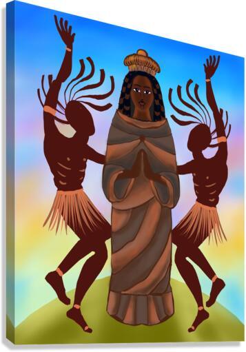 Canvas Print - Kongo Madonna by Br. Mickey McGrath, OSFS - Trinity Stores