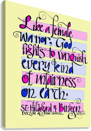 Canvas Print - Like A Female by Br. Mickey McGrath, OSFS - Trinity Stores
