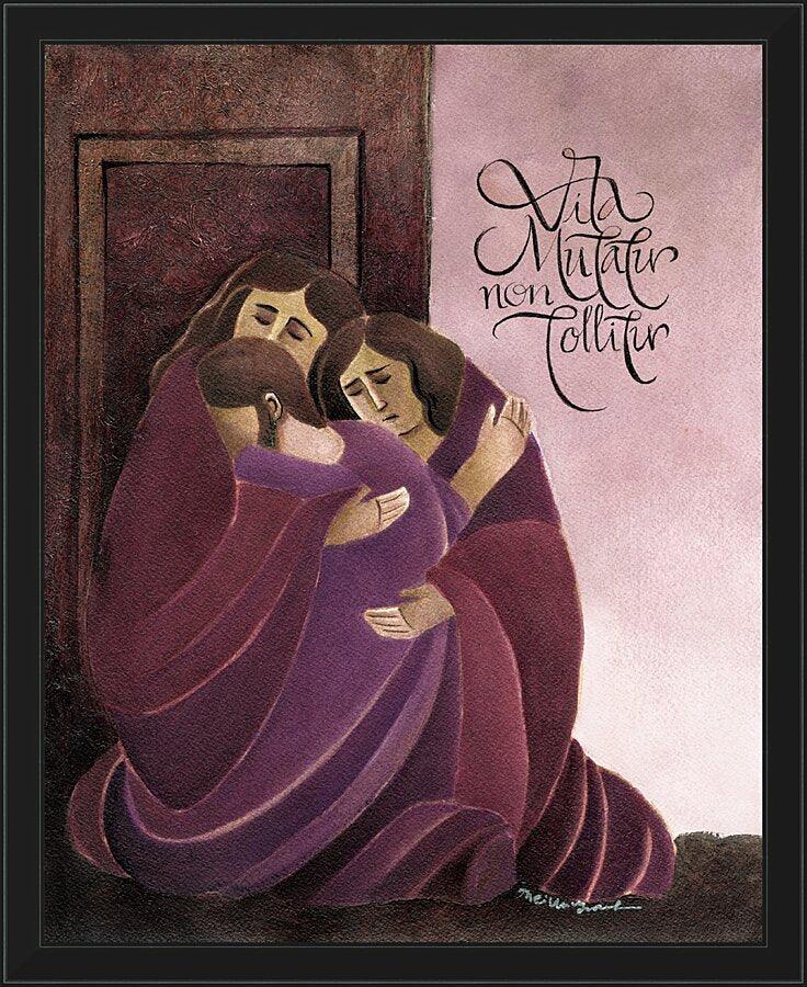 Wall Frame Black - Life Is Changed, Not Taken Away by Br. Mickey McGrath, OSFS - Trinity Stores