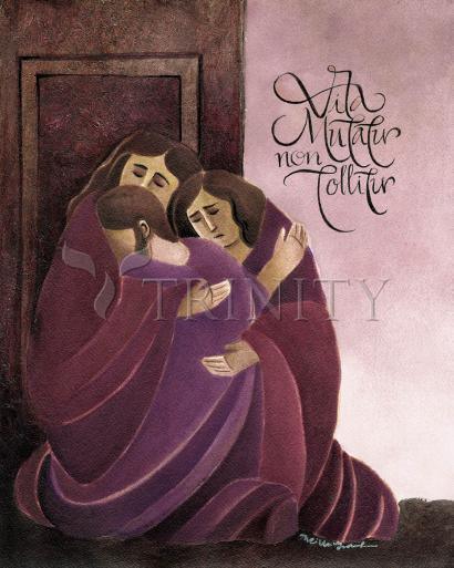Metal Print - Life Is Changed, Not Taken Away by Br. Mickey McGrath, OSFS - Trinity Stores